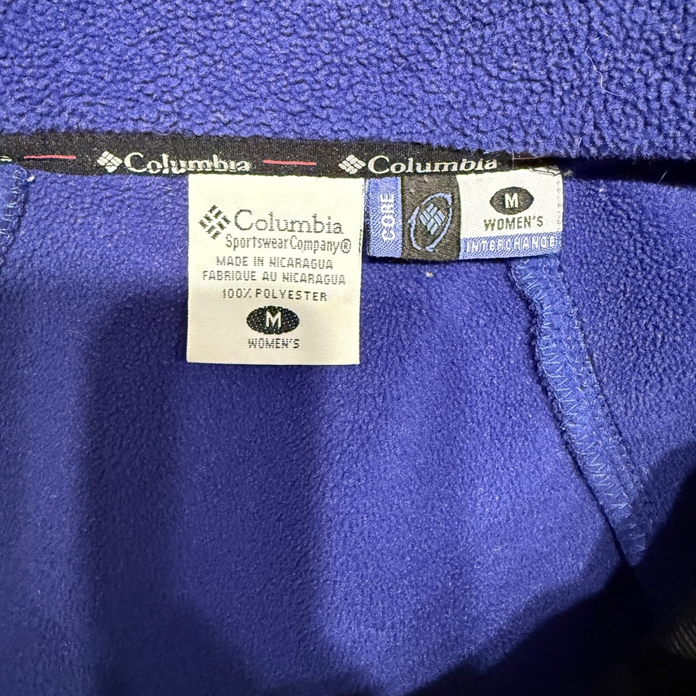 Columbia Women’s Full-Zip Jacket Blue Lightweight High Neck Contoured Fit Size M - Picture 14 of 16